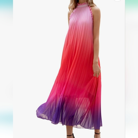 Paintcolors ombre maxi dress - pinks, purple - Picture 15 of 15